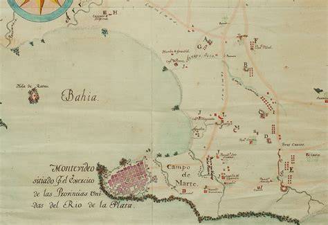 Mapa antiguo de Purificación Uruguay