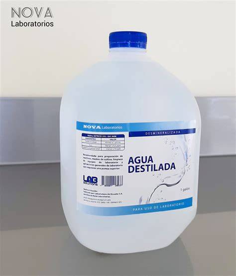 Comparación agua Milli-Q y destilada