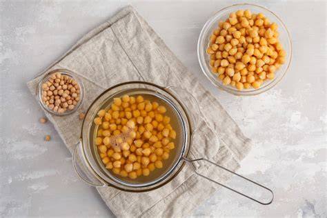Proceso de remojo y cocción garbanzos