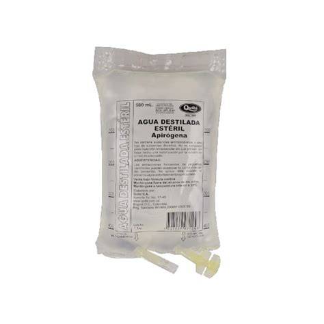 Bolsa de agua destilada estéril 500 ml