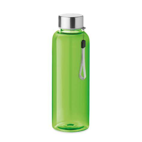 Botella reutilizable de Tritan transparente