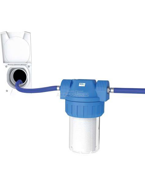 Filtro de agua instalado en caravana