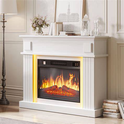 Chimenea eléctrica eco con llama LED