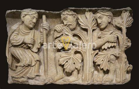 Relieve románico del descenso a los infiernos