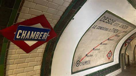 Andén histórico estación Chamberí