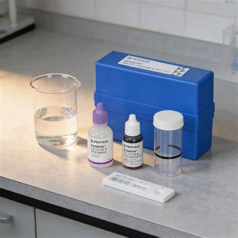 medición doméstica de dureza del agua