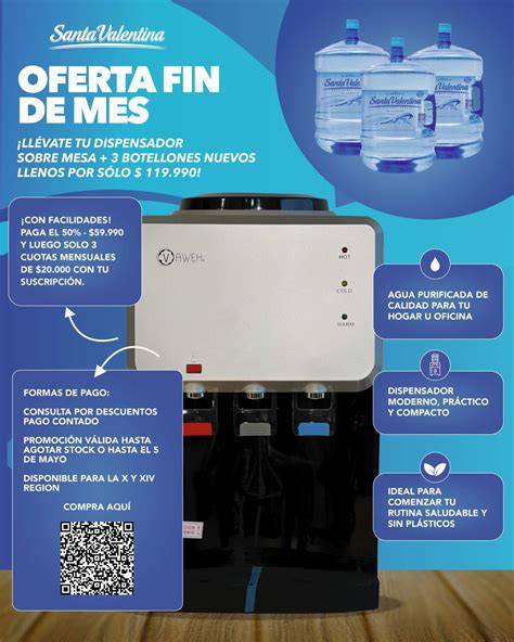 Agua purificada para hogar y oficina