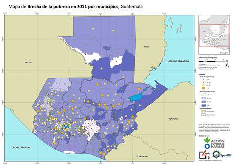 Mapa de comunidades rurales de Guatemala