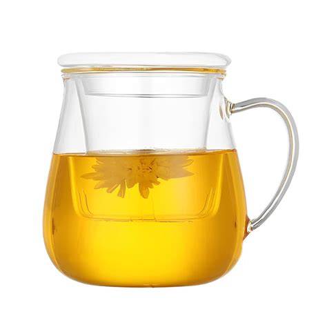 Partes de una taza de infusión con filtro
