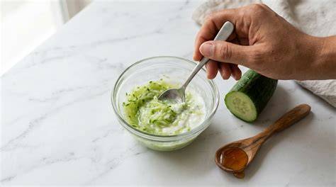 Mascarilla facial casera de pepino