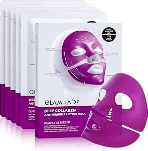 Mascarilla facial antiarrugas efecto lifting