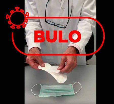Salvaslip pegado en mascarilla quirúrgica