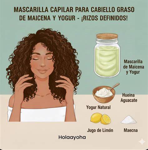 Preparación de mascarilla de maicena y yogur