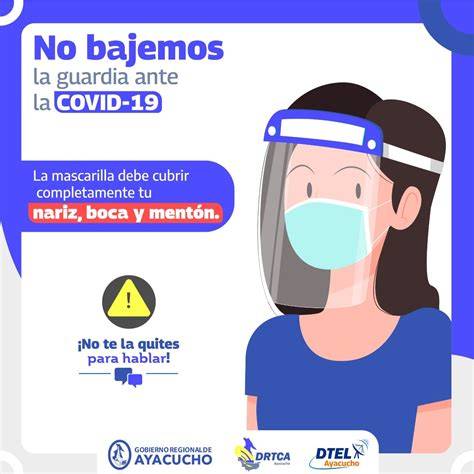 Mascarilla cubriendo nariz boca y mentón