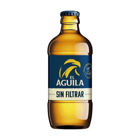 Botella El Águila Sin Filtrar invertida