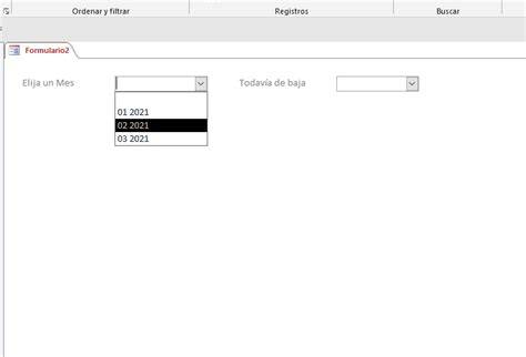 Filtro de fechas en Microsoft Access