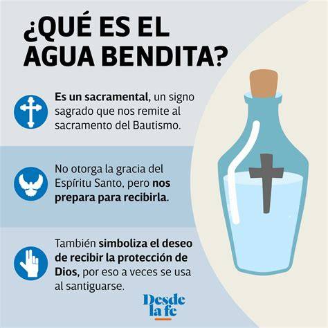 Recorrido de limpieza con agua bendita