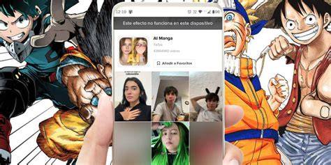 Filtro AI Manga de TikTok