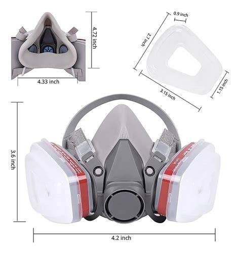 Respirador con filtros intercambiables