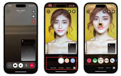 Filtros y fondos en videollamada de WhatsApp