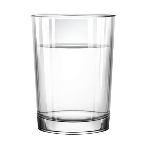 Vaso transparente con agua turbia