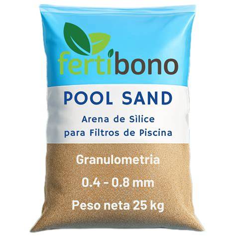 Arena de sílice 0,4-0,8 mm para piscina