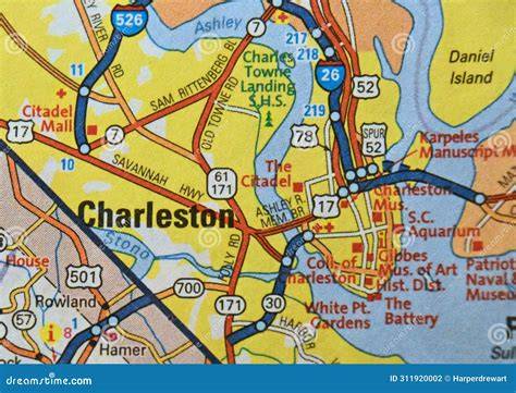 Mapa del edificio Charleston Capitol