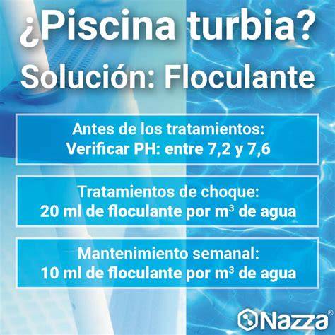 Funcionamiento del floculante en piscina