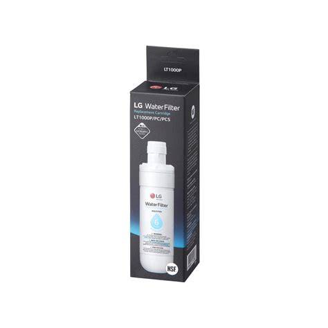 Tipos de filtros de agua para frigorífico LG