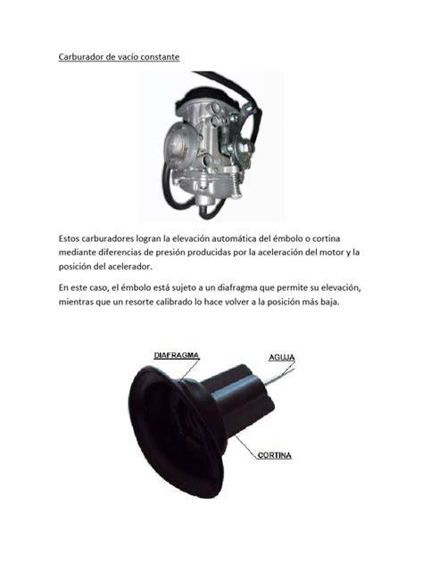 carburador con toma de vacío del delco