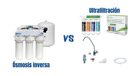Comparativa ósmosis inversa ultrafiltración