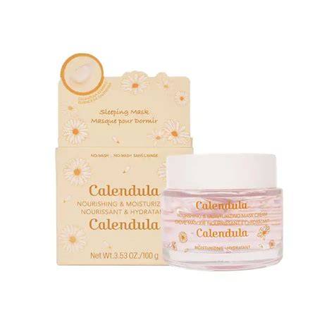 Flores de caléndula y mascarilla facial