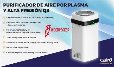 Funcionamiento interno purificador plasma Woodpecker