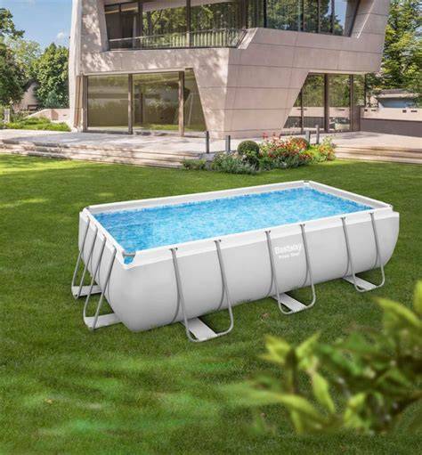 Esquema de montaje piscina tubular rectangular