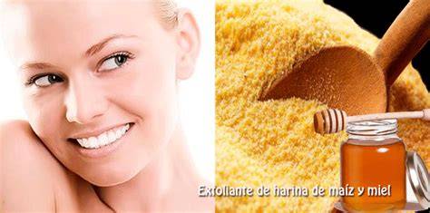 Mascarilla de harina de maíz y miel
