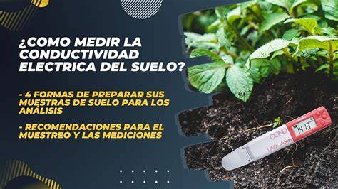 Medición de conductividad eléctrica del suelo