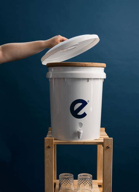 Ecofiltro sobre encimera protegido del sol