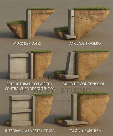 Daños por humedad en muro de contención