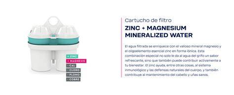 Esquema de filtro doméstico con magnesio