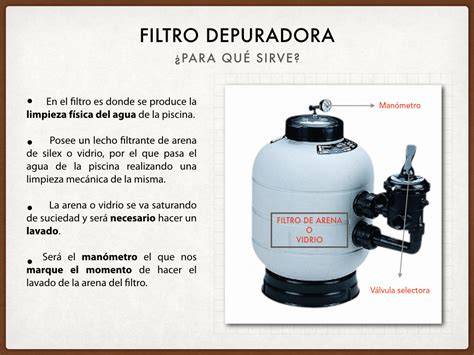 Manómetro de presión en depuradora de piscina