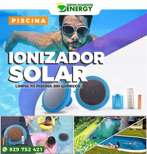 Ionizador solar ECOPAS flotando en piscina