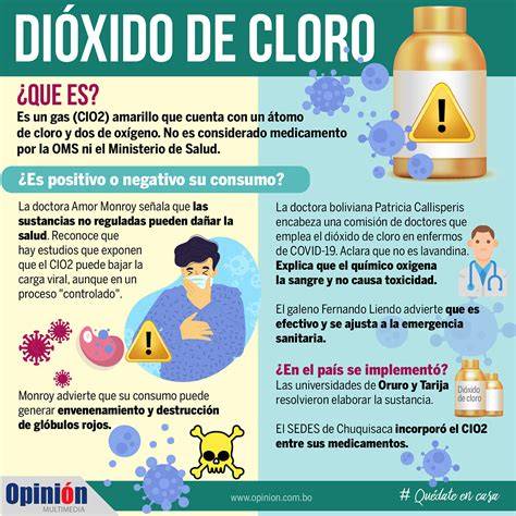 Riesgos del dióxido de cloro para el organismo