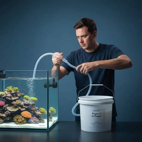 cambio de agua en acuario pequeño