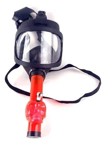 Máscara de gas bong negra