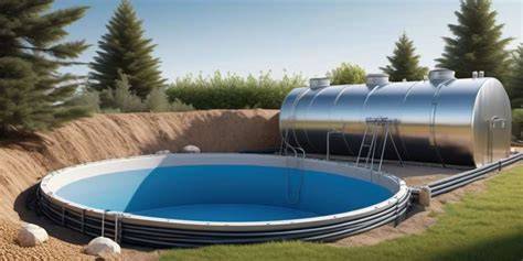 Depuradora de agua por gravedad con depósitos