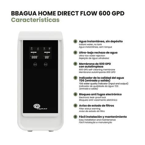 BBAGUA Home Direct Flow 600 bajo fregadero