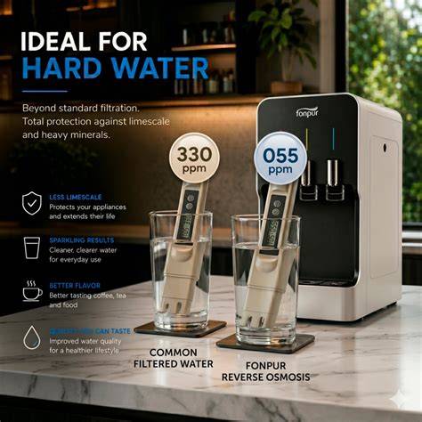 Fuente de ósmosis con agua fría caliente natural