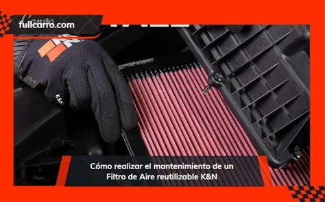 limpieza de filtro de aire reutilizable