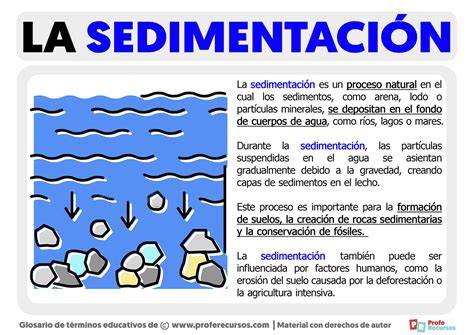 sedimentación de partículas en suspensión