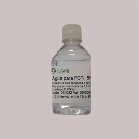 Botella de agua ultrapura para PCR